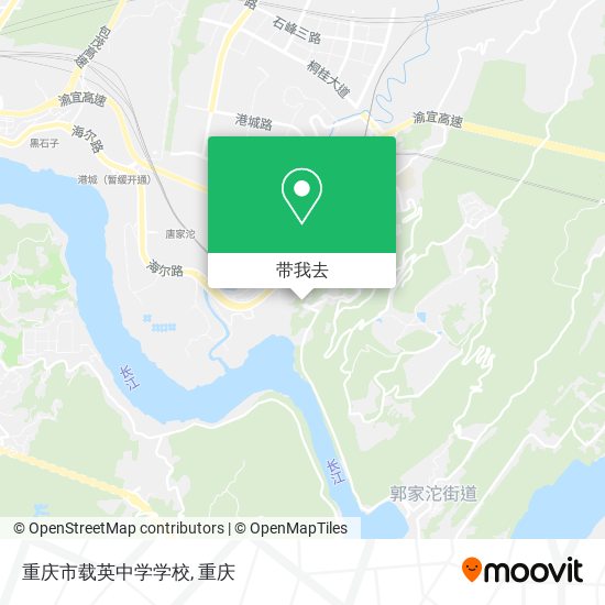 重庆市载英中学学校地图