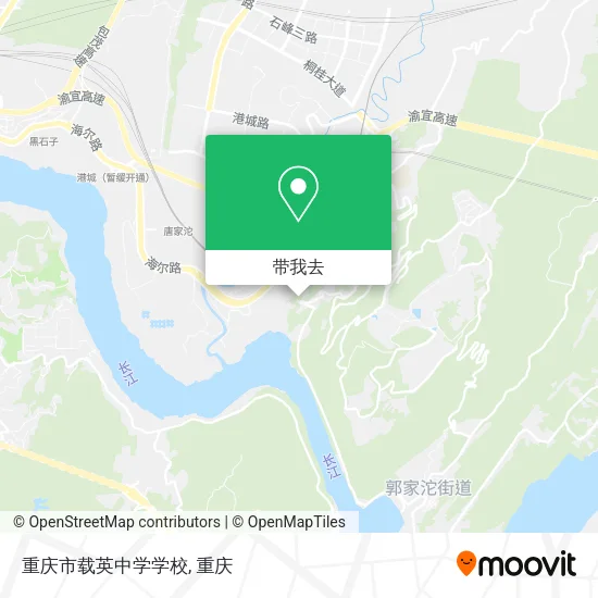 重庆市载英中学学校地图