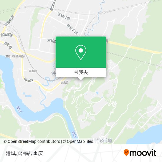 港城加油站地图
