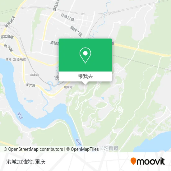 港城加油站地图