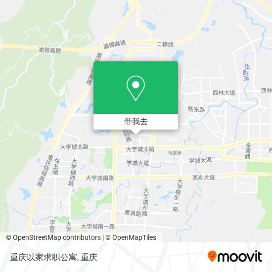 重庆以家求职公寓地图