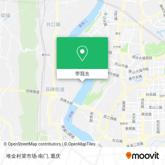 堆金村菜市场-南门地图