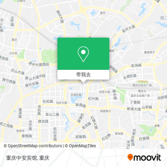 重庆中安宾馆地图