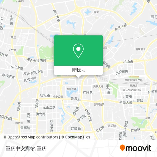 重庆中安宾馆地图