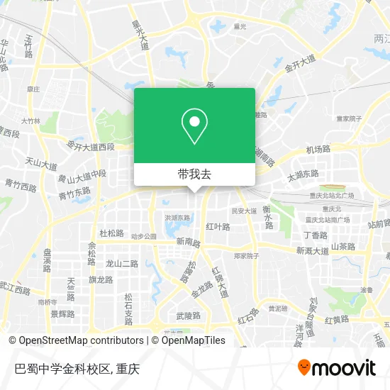巴蜀中学金科校区地图