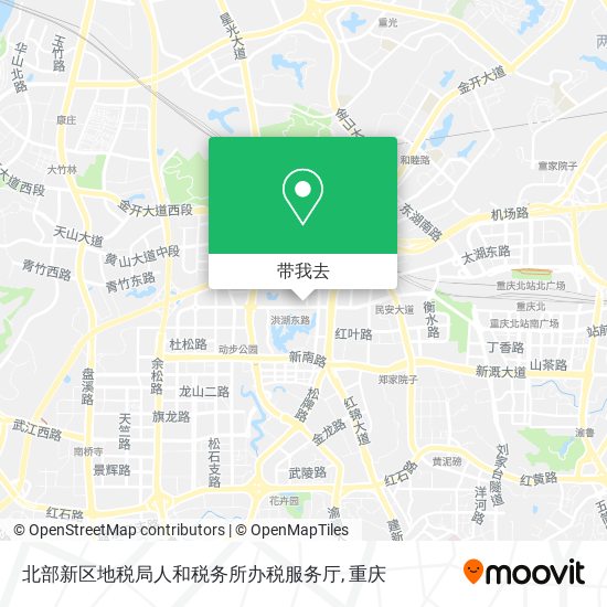 北部新区地税局人和税务所办税服务厅地图