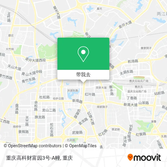 重庆高科财富园3号-A幢地图