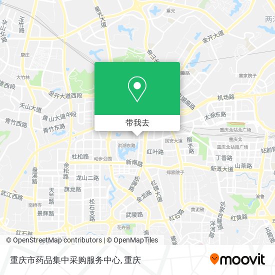 重庆市药品集中采购服务中心地图