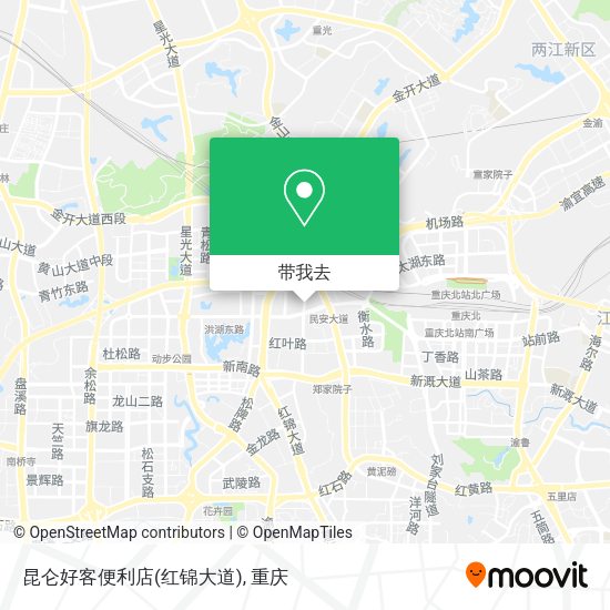 昆仑好客便利店(红锦大道)地图