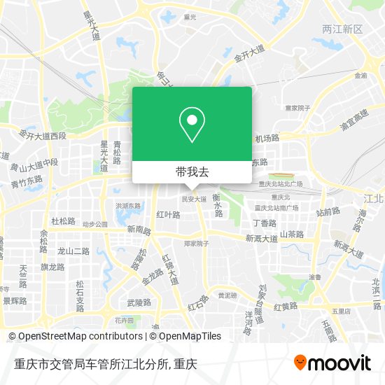 重庆市交管局车管所江北分所地图