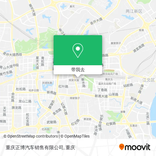 重庆正博汽车销售有限公司地图