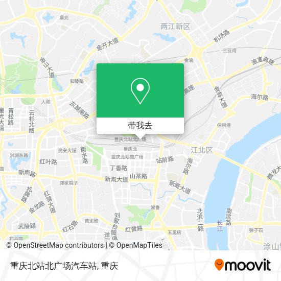 重庆北站北广场汽车站地图