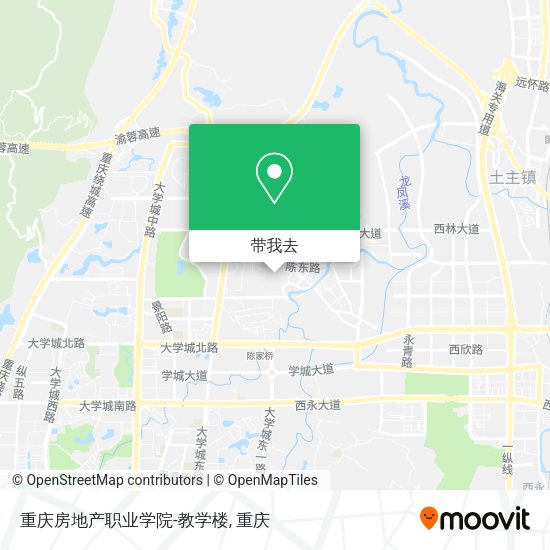 重庆房地产职业学院-教学楼地图