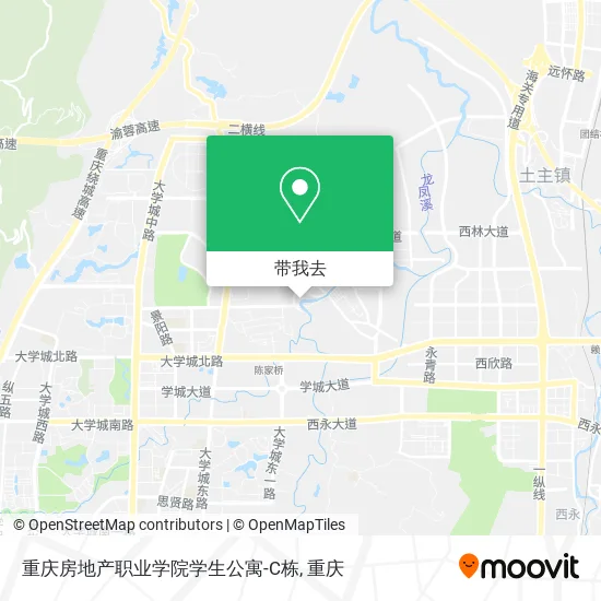 重庆房地产职业学院学生公寓-C栋地图
