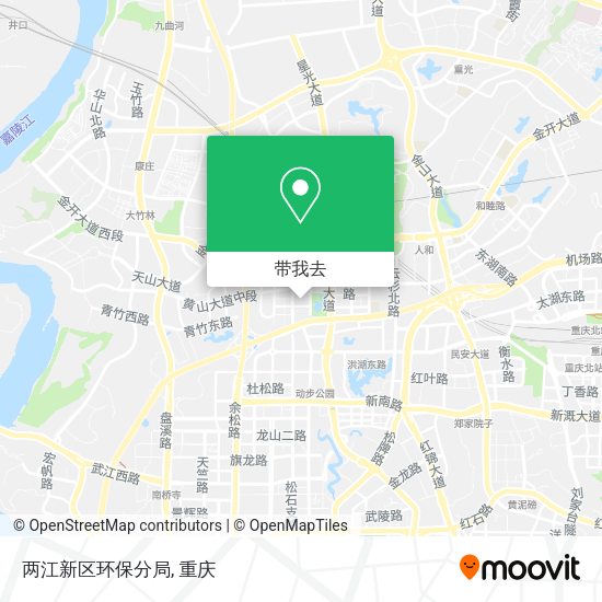 两江新区环保分局地图