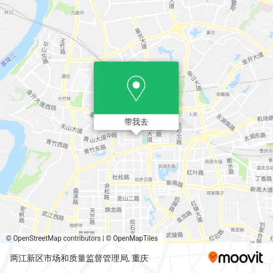 两江新区市场和质量监督管理局地图