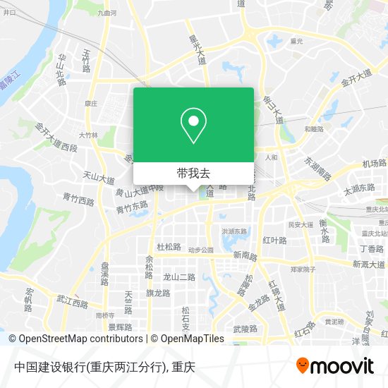 中国建设银行(重庆两江分行)地图