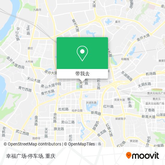 幸福广场-停车场地图