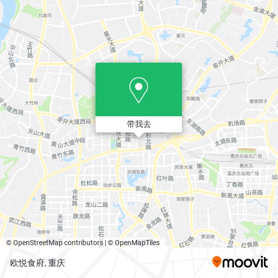 欧悦食府地图