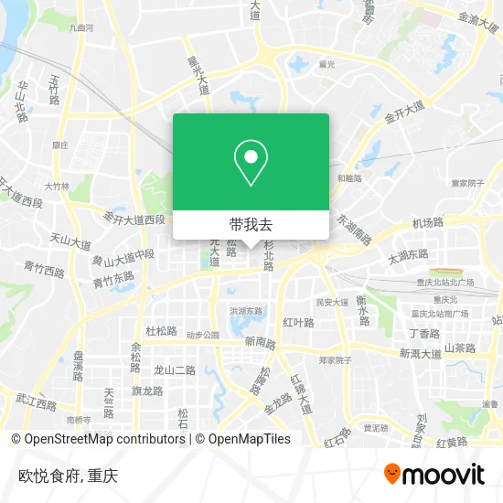 欧悦食府地图