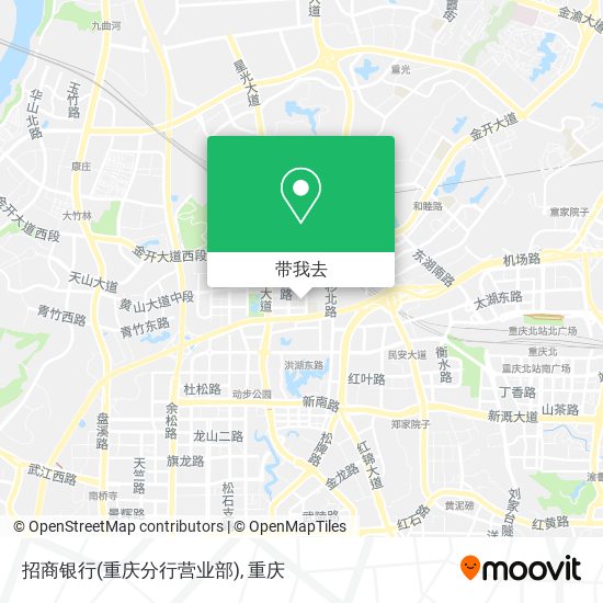 招商银行(重庆分行营业部)地图