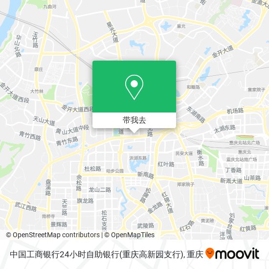 中国工商银行24小时自助银行(重庆高新园支行)地图