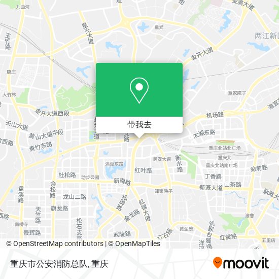 重庆市公安消防总队地图