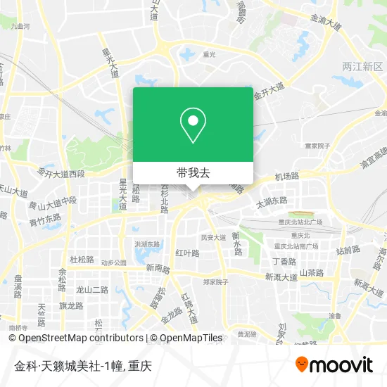 金科·天籁城美社-1幢地图