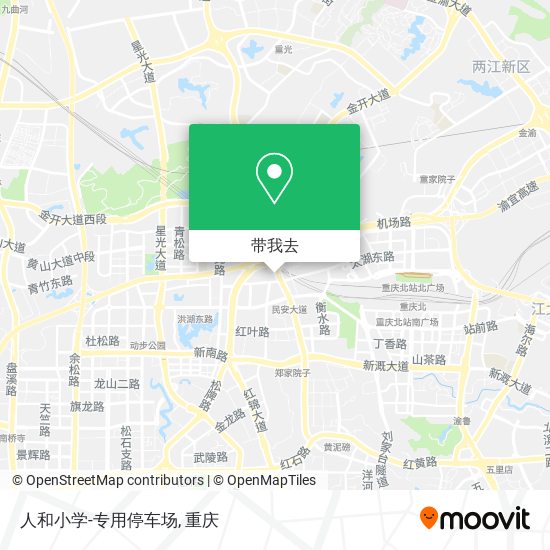 人和小学-专用停车场地图