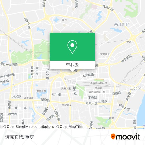 渡嘉宾馆地图