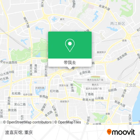 渡嘉宾馆地图