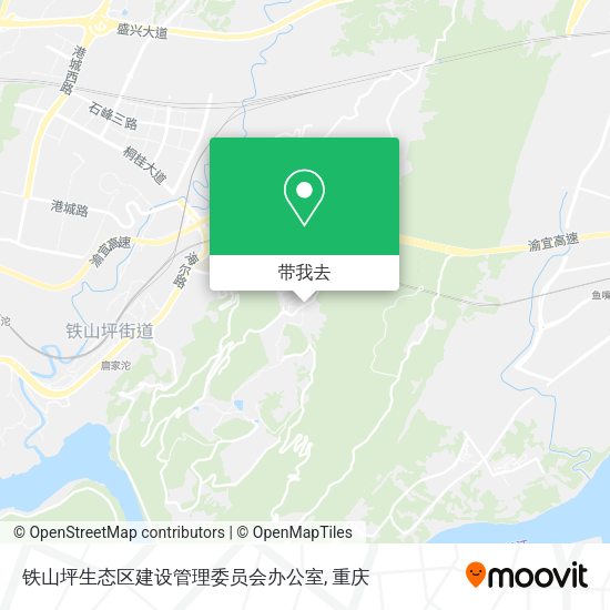 铁山坪生态区建设管理委员会办公室地图