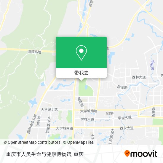 重庆市人类生命与健康博物馆地图