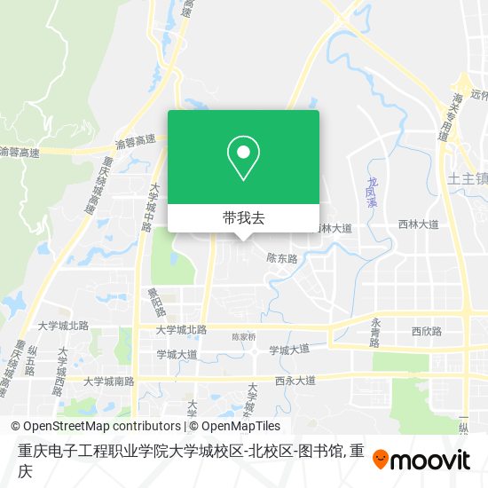 重庆电子工程职业学院大学城校区-北校区-图书馆地图