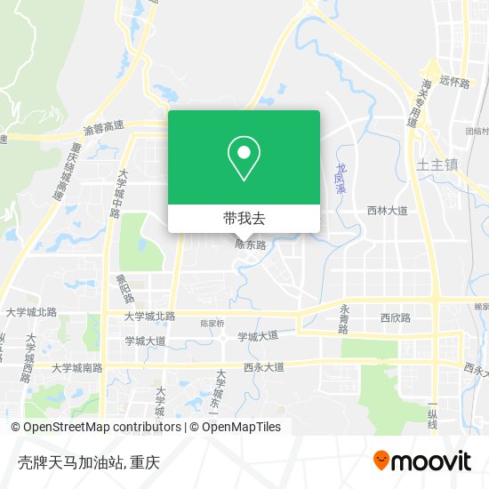 壳牌天马加油站地图