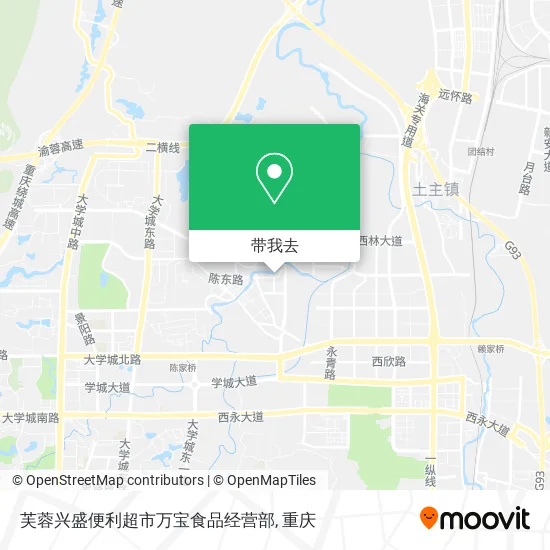 芙蓉兴盛便利超市万宝食品经营部地图