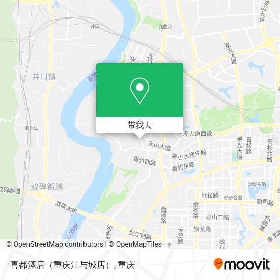 喜都酒店（重庆江与城店）地图