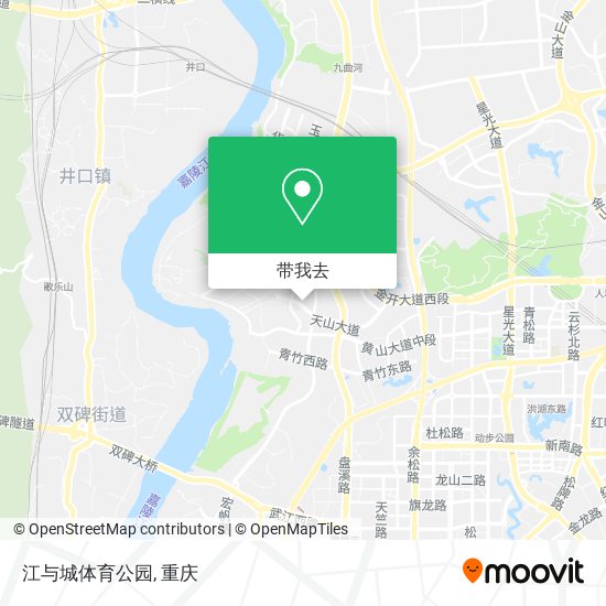 江与城体育公园地图