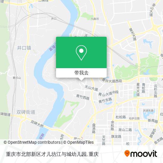 重庆市北部新区才儿坊江与城幼儿园地图