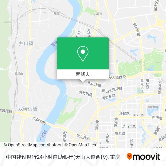 中国建设银行24小时自助银行(天山大道西段)地图