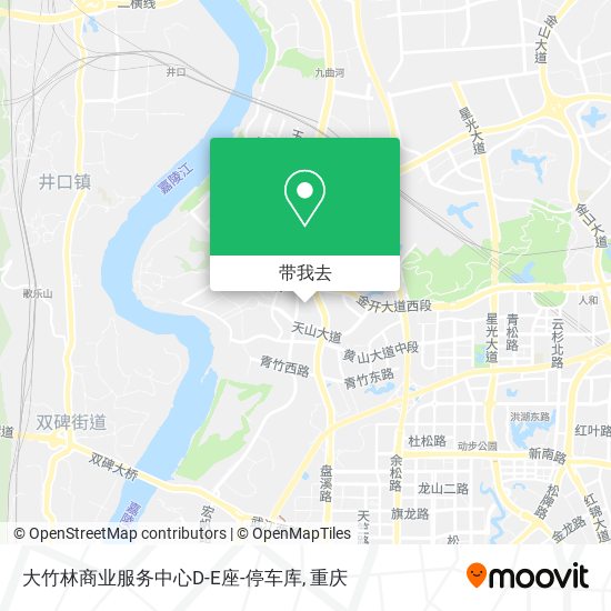 大竹林商业服务中心D-E座-停车库地图