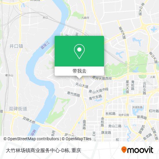 大竹林场镇商业服务中心-D栋地图