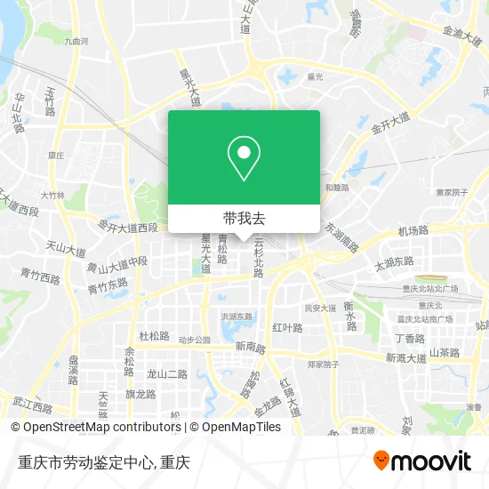 重庆市劳动鉴定中心地图