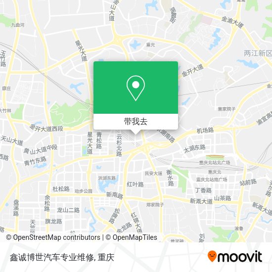 鑫诚博世汽车专业维修地图