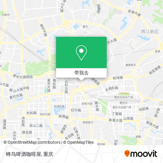 蜂鸟啤酒咖啡屋地图