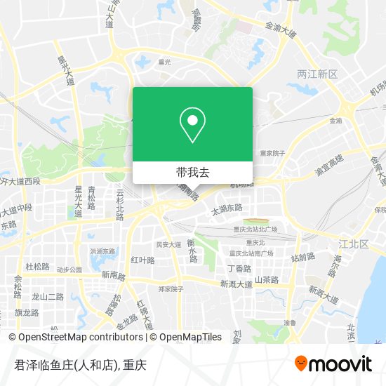 君泽临鱼庄(人和店)地图