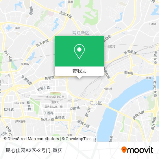 民心佳园A2区-2号门地图