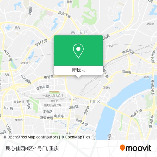 民心佳园B区-1号门地图