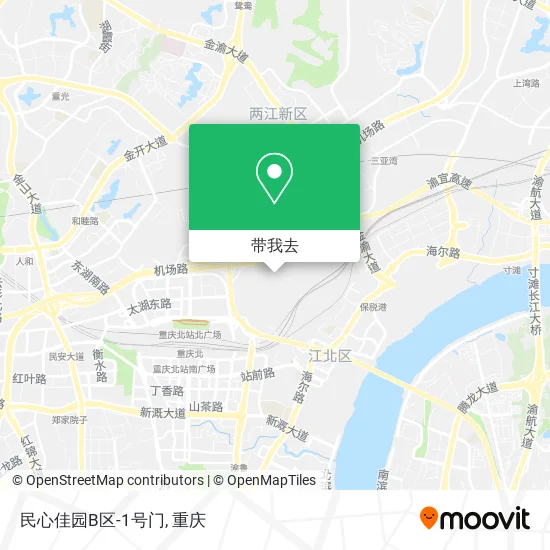 民心佳园B区-1号门地图