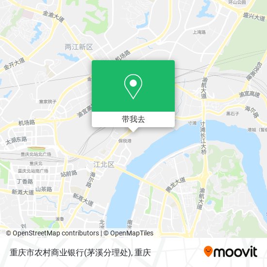 重庆市农村商业银行(茅溪分理处)地图